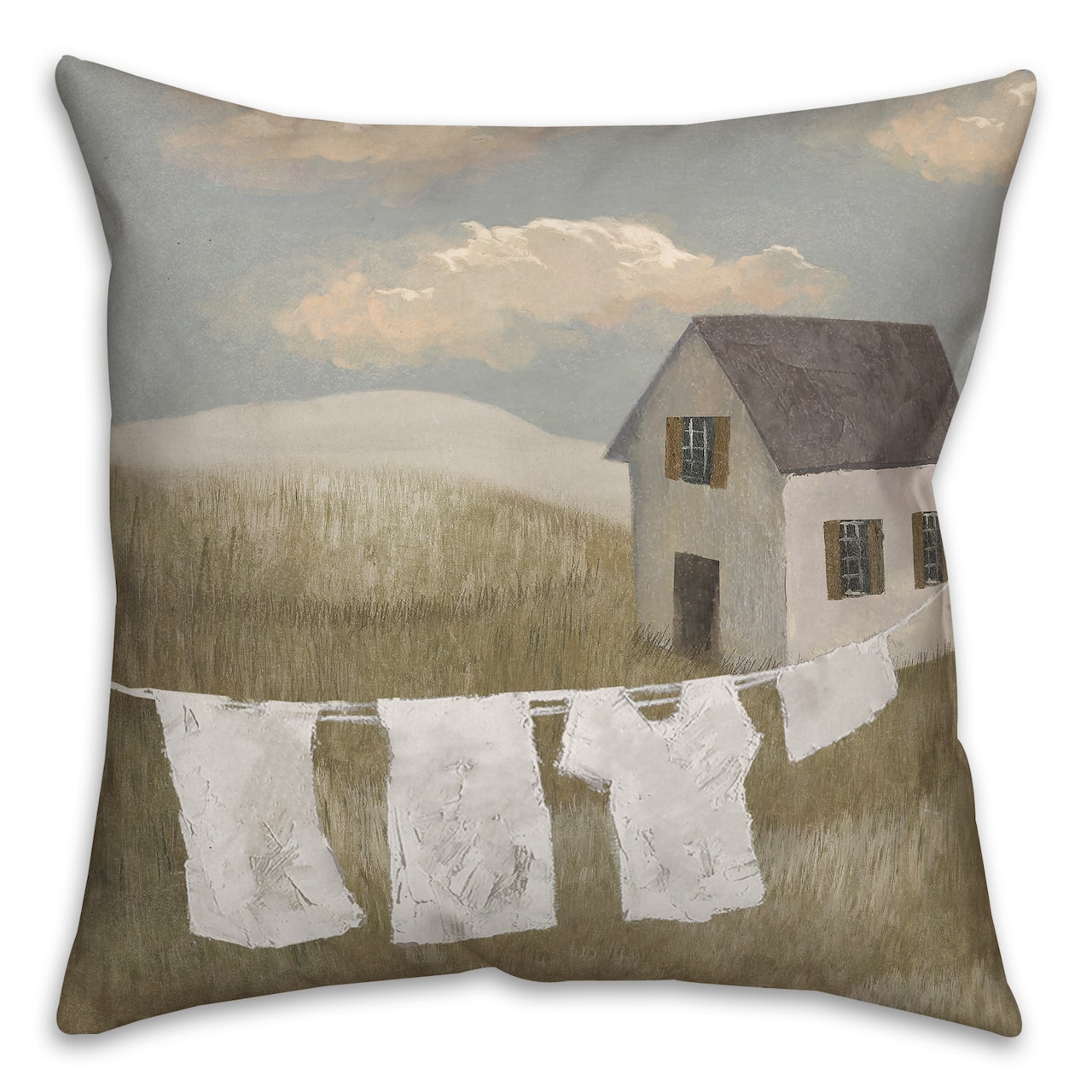 Calming Laundry 18" x 18" Indoor/Outdoor Pillow
